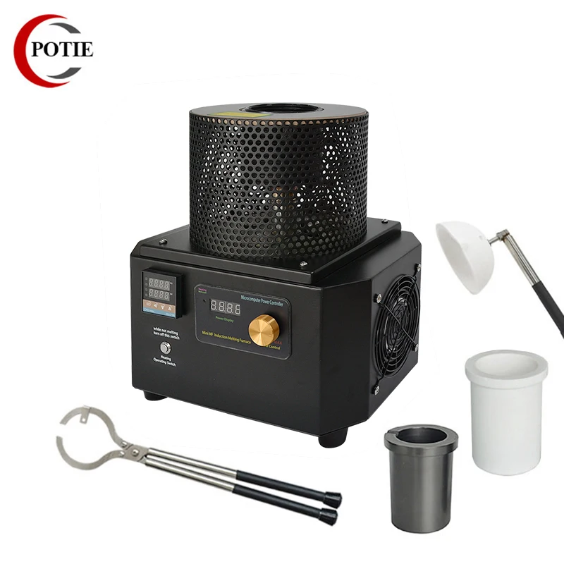 1200 Degrees 5KG/6KG 380V  Mini Portable Induction Melting Furnace For Gold Silver Smelting,Jewelry Casting Device/Equipment