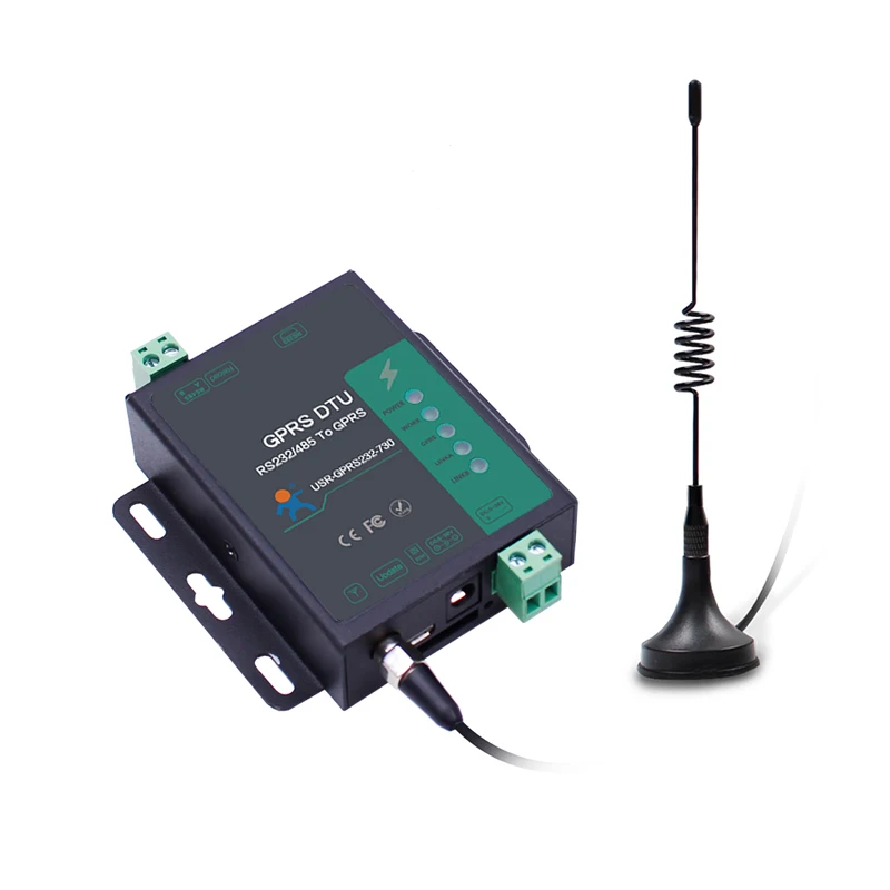 USR-GPRS232-730 промышленный сотовый беспроводной последовательный конвертер RS232/RS485 в