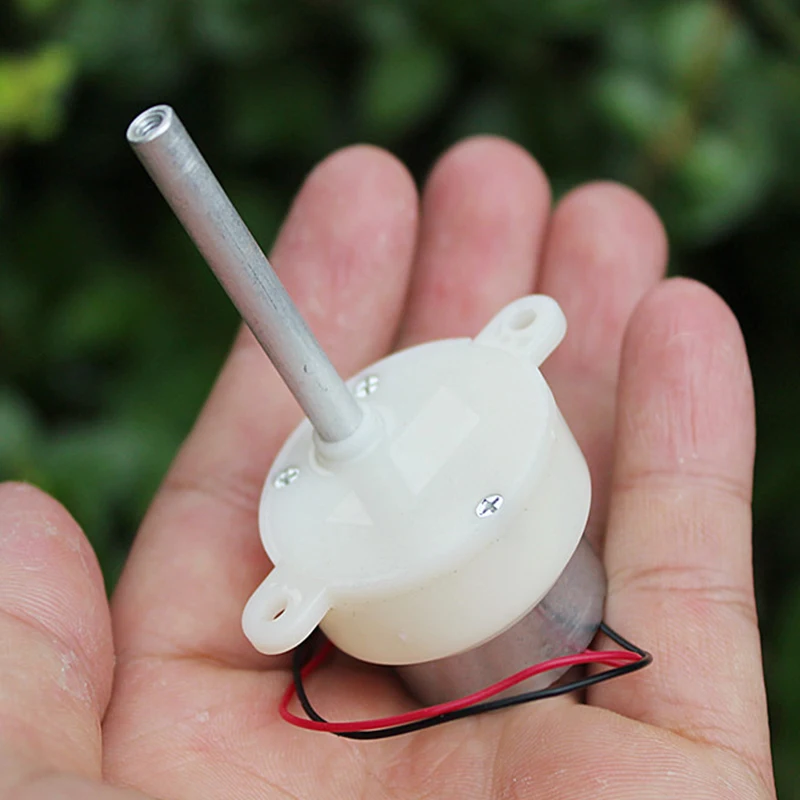 

Mini 300 Gear Motor DC 6V-12V 7.2V 9V 10RPM Slow Speed Reducer Long Shaft Gearbox Reversal DIY Small Electric Toy Stage CW CCW