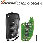 Пульт дистанционного управления XHORSE XKDS00EN VVDI2 для V-W DS Type, 3 кнопки, 10 шт.