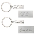 Брелок для ключей Sipuris из нержавеющей стали для мужчин и женщин, Уникальный индивидуальный брелок с надписью на заказ