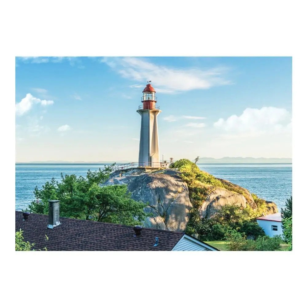 Остров Маяк узор 5D Сделай Сам полностью Алмазная вышивка мозаика украшение для