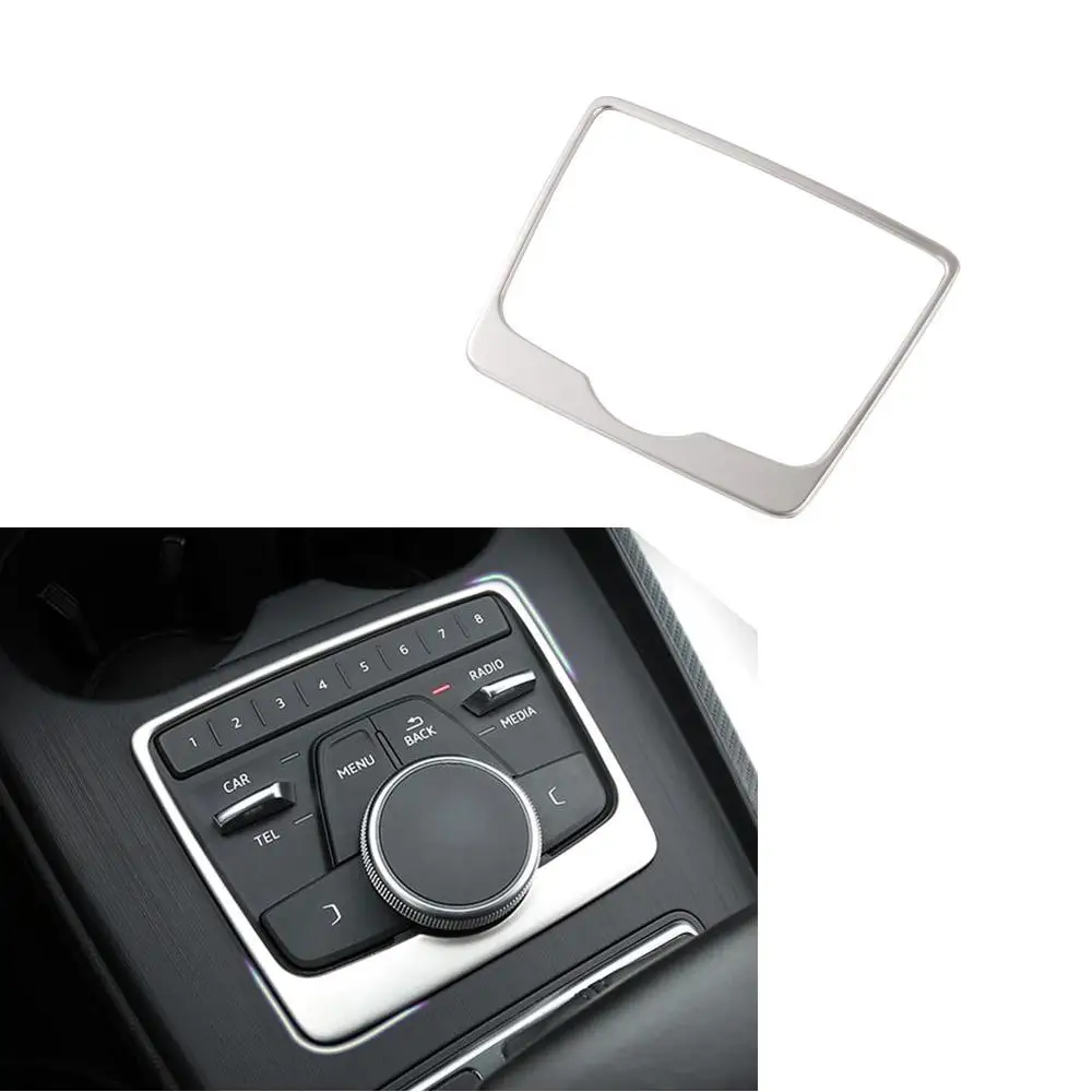 

Stainless Steel Car Gear Shift Sequins Frame Cover Trim For Audi A5 A4 B9 2017-2019 Interior Decoration Trim Car Accessories
