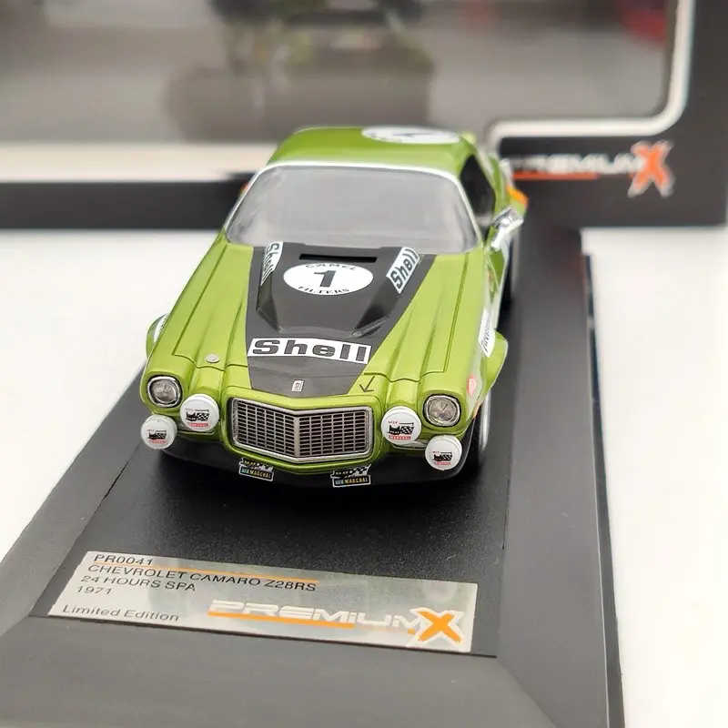 1:43 Premium X For Chevrolet Camaro Z28RS #1 24H SPA 1971 PR0041 Resin Models |
