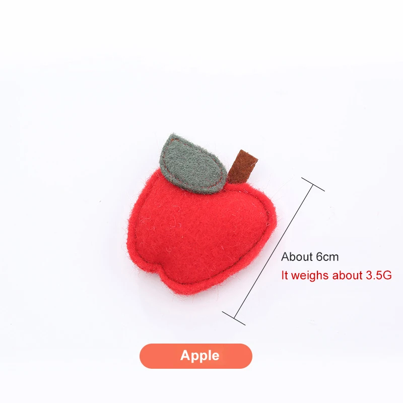 Игрушка для домашних животных кошек мягкая плюшевая войлочная серия фруктов