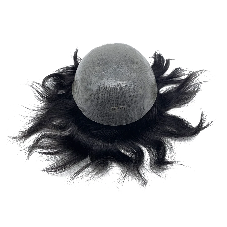 В наличии мужской парик для волос Bio Hair отбеленный с узлом и кружевной передней