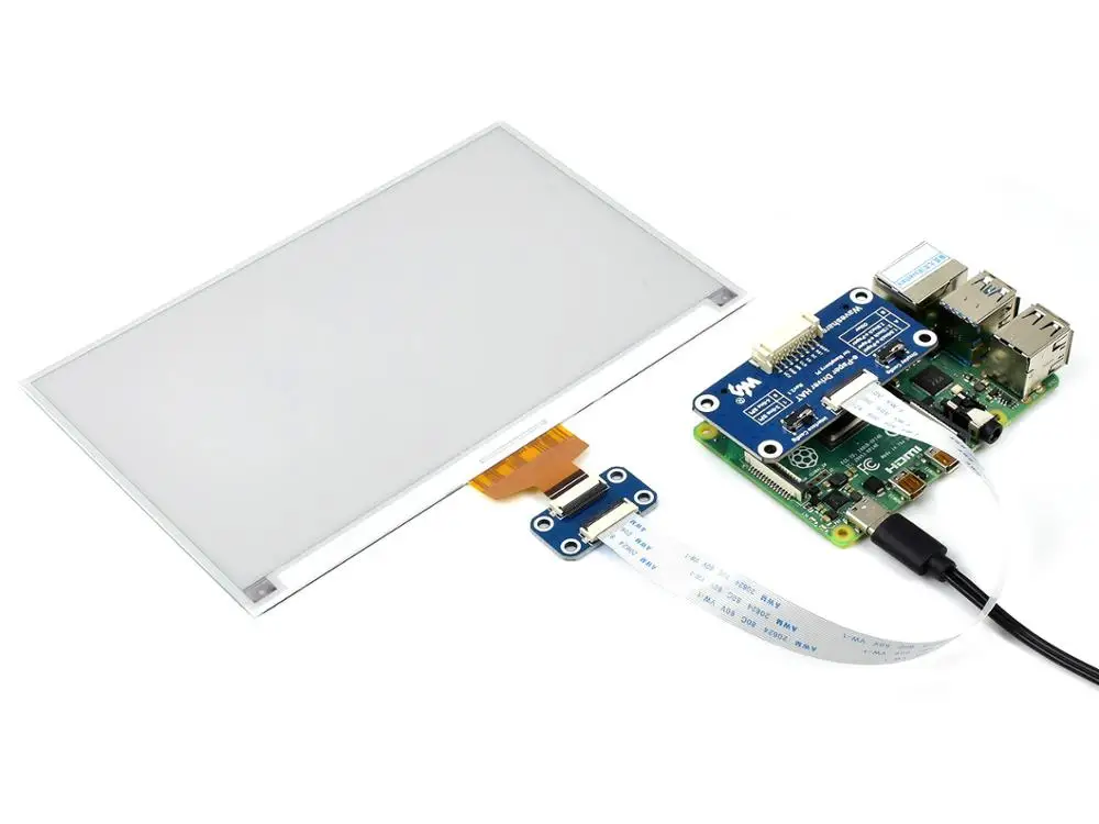 E Ink Raw дисплей 7 5 дюйма разрешение 880 × 528 три цвета: красный/черный/белый интерфейс