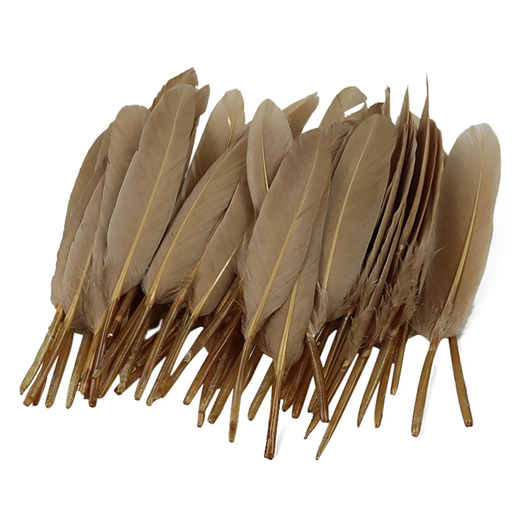 50 шт./лот натуральное гусиное перо сделай сам украшение одежды для шитья