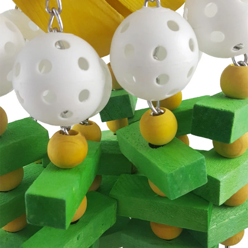 Деревянные птицы качели игрушка попугаи деревянные бусины мелкие