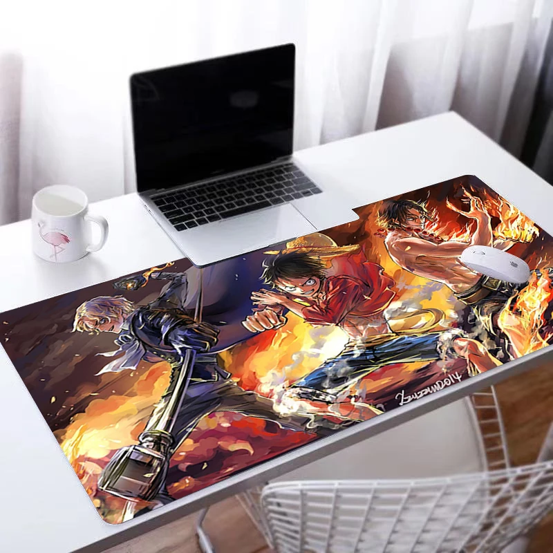 

Mouse pad One Piece Computer Laptop Anime Keyboard Mouse Mat Large Mousepad Keyboards Gamers Decoracion Desk Mat