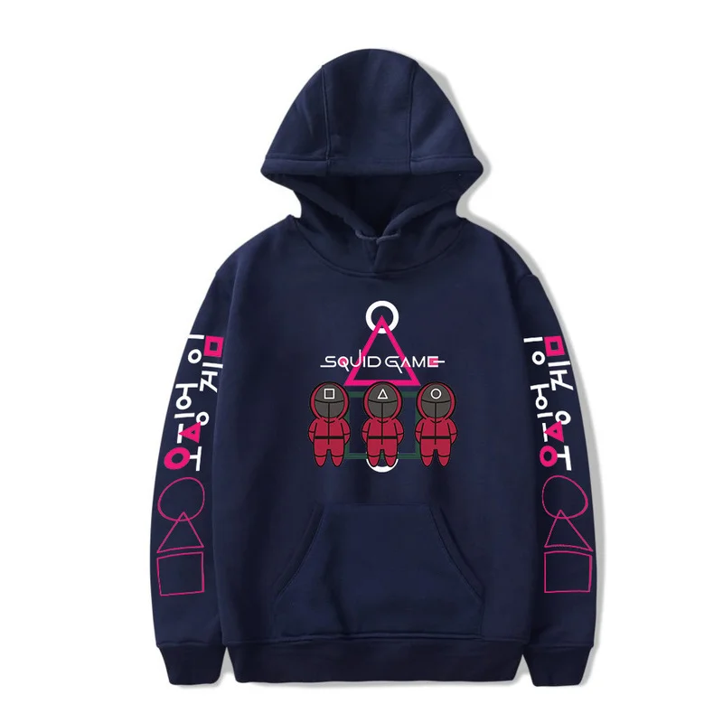 Chaqueta con capucha para adultos, su&eacute;ter de juego de calamar, Sudadera con capucha de Anime para ni&ntilde;os, ropa para correr, sudaderas para parejas, Oto&ntilde;o e Invierno-5