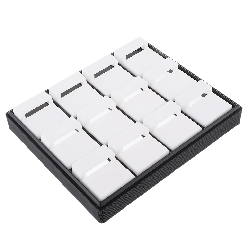 Пластиковая шкатулка для ювелирных изделий чехол поднос сережек и колец с