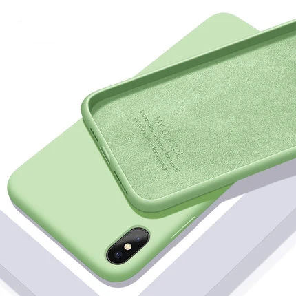 

For Apple iphone 12 XS Max XR X Case Soft Liquid Silicone Slim Skin Protective back cover Case for iphone 6 6S 7 8 Plus phone
