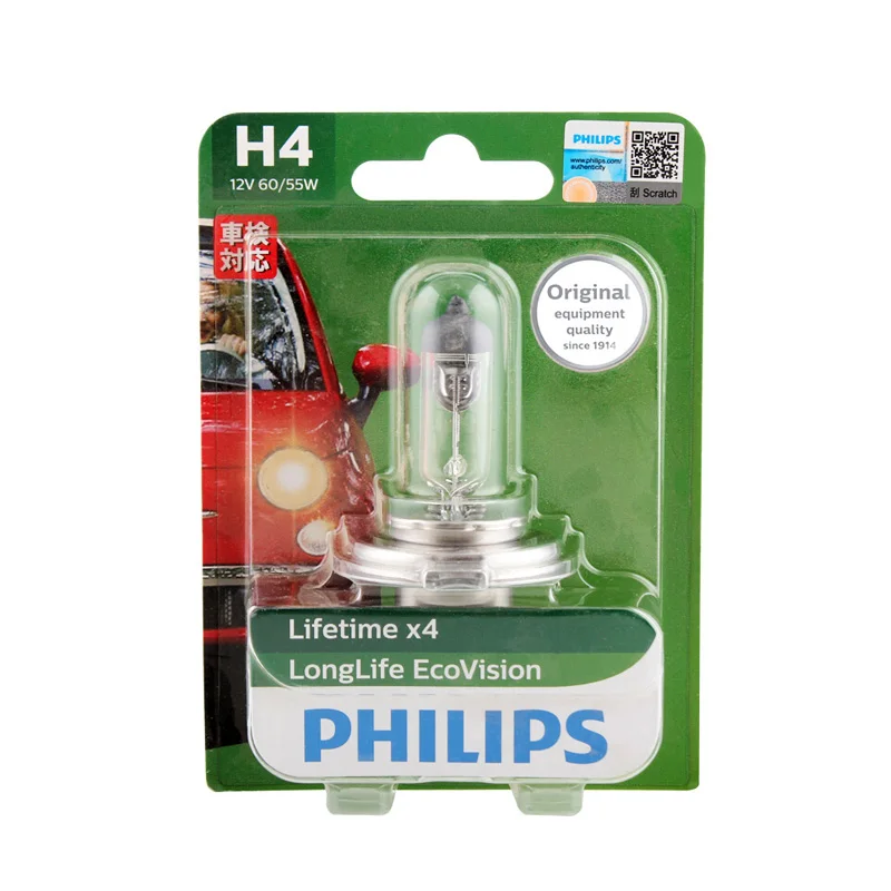 Philips H1 H4 H7 9003 12 В долговечная Экологически чистая более Автомобильная галогенная