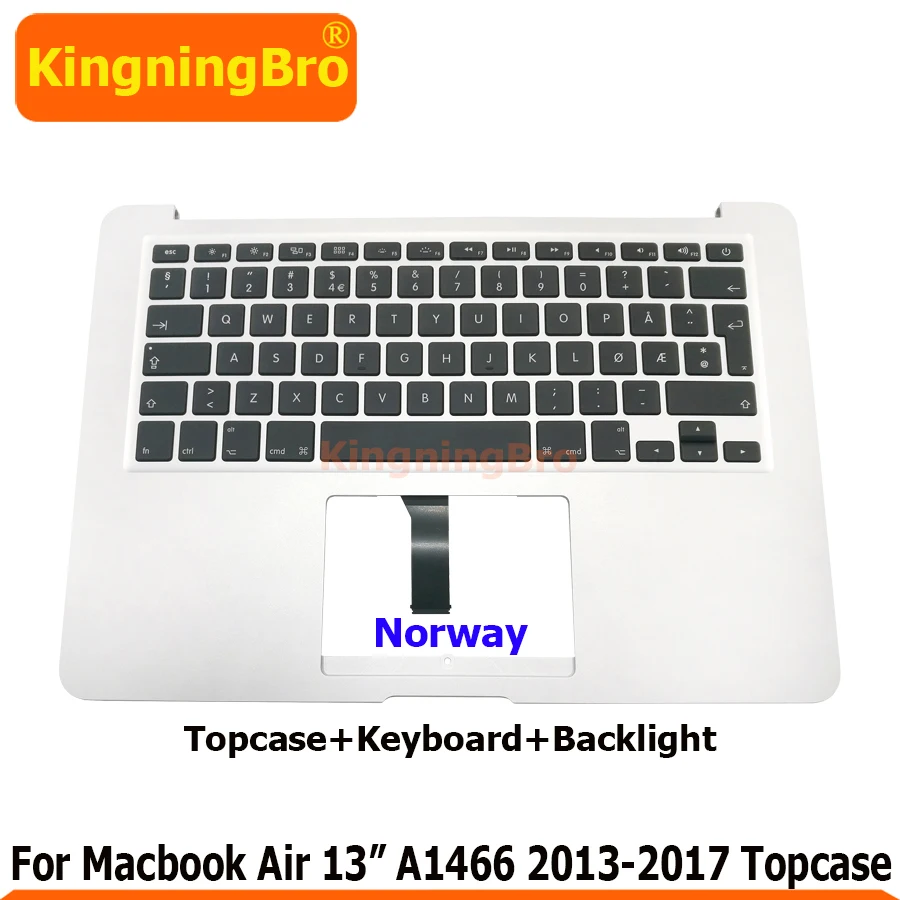 Оригинальная клавиатура A1466 для Норвегии с подсветкой и чехлом Macbook Air 13 дюймов