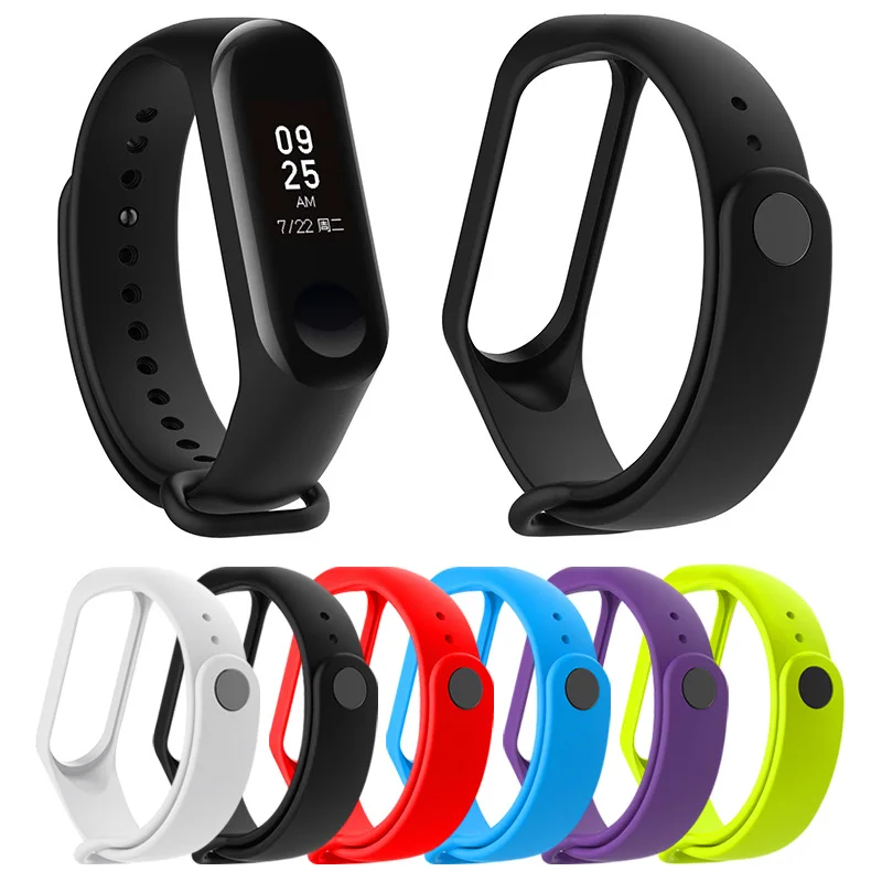 Smart Watch Wristband For Mi Band 4 Strap Silicone Watchband 3 Bracelet Colorful Replacement Starp Xiaomi | Электроника