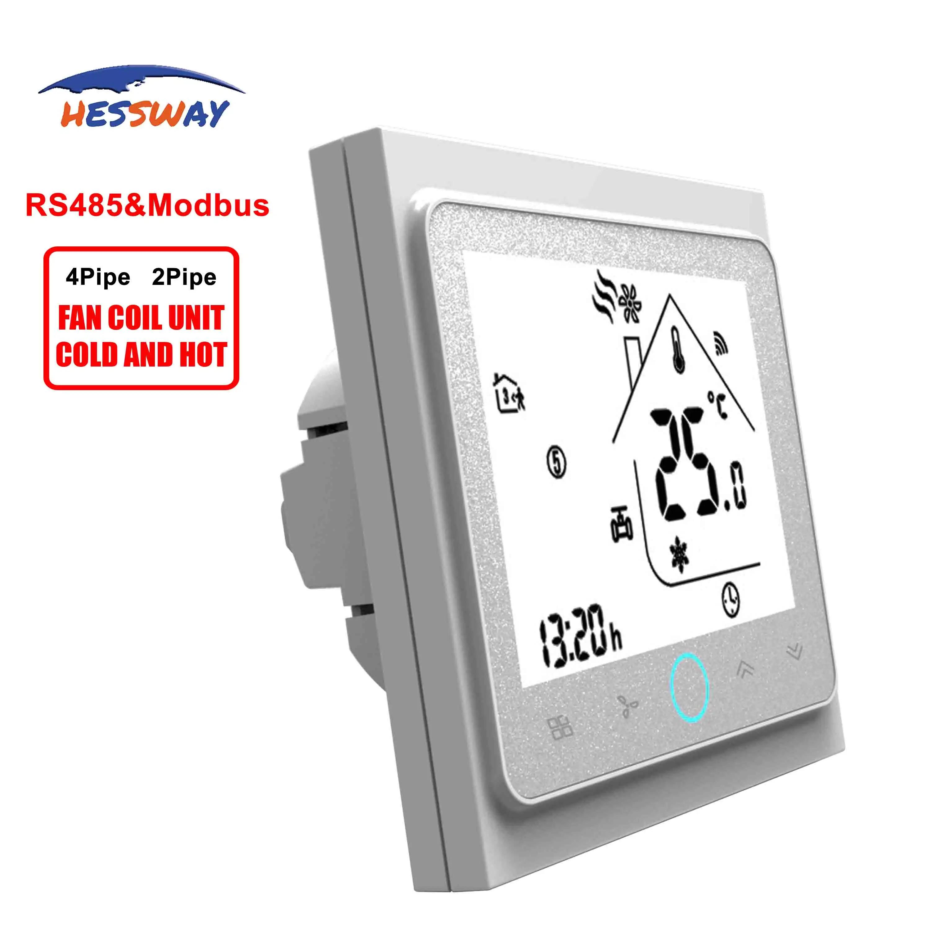 HESSWAY удаленный терминал RS485/MODBUS термостат 24 В для 2 трубы 4 трубы температура отопления охлаждения