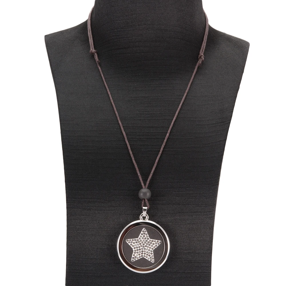 Wollet ювелирные изделия Лава камень кулон с отрицательными ионами ожерелье для