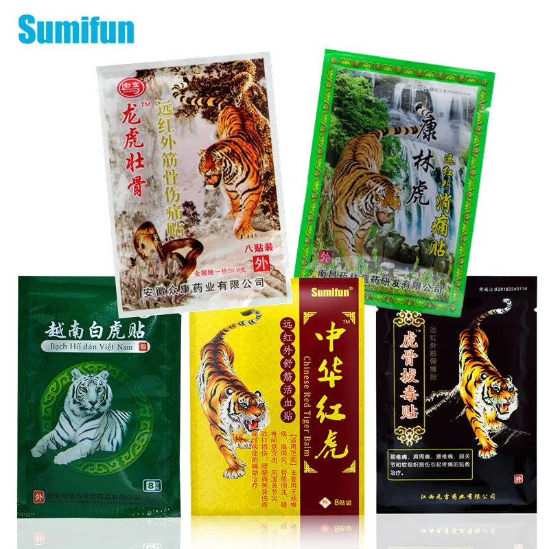 

Медицинский пластырь с тигровым бальзамом для снятия боли в суставах