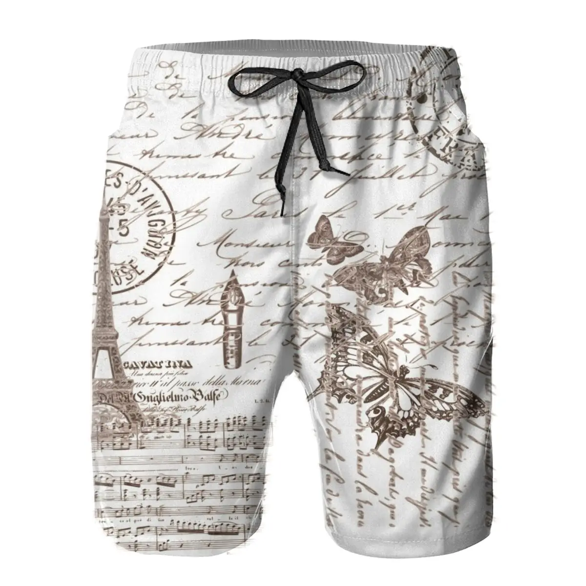

Мужские спортивные штаны во французском стиле, серфинг, пляжные плавки, спортивные быстросохнущие сетчатые повседневные шорты-бабочки для ...
