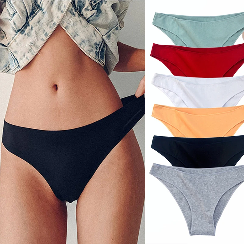 

Seamless Underwear Women's Panties Plus Size Panties Girl Briefs Lingeries Cotton Mid-Rise Underpants Panty Intimates M-XL