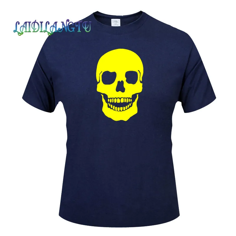 

SKULL PRINT Men's T-Shirts Plus Size Tee Shirt Homme Summer Short Sleeve Men T Shirts Male TShirts