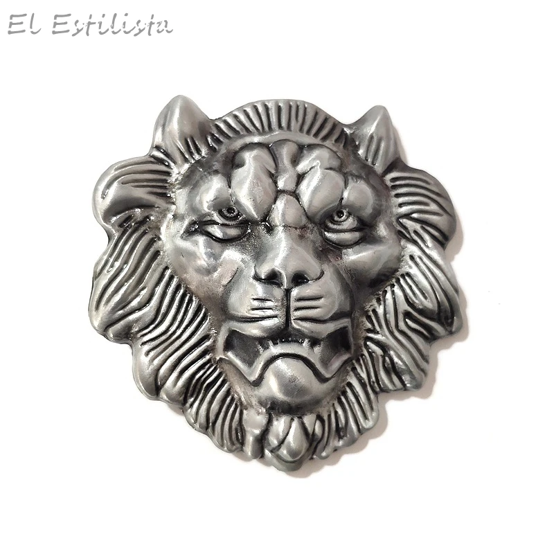 Роскошная брендовая мужская Тяжелая ременная пряжка однотонная в виде животного