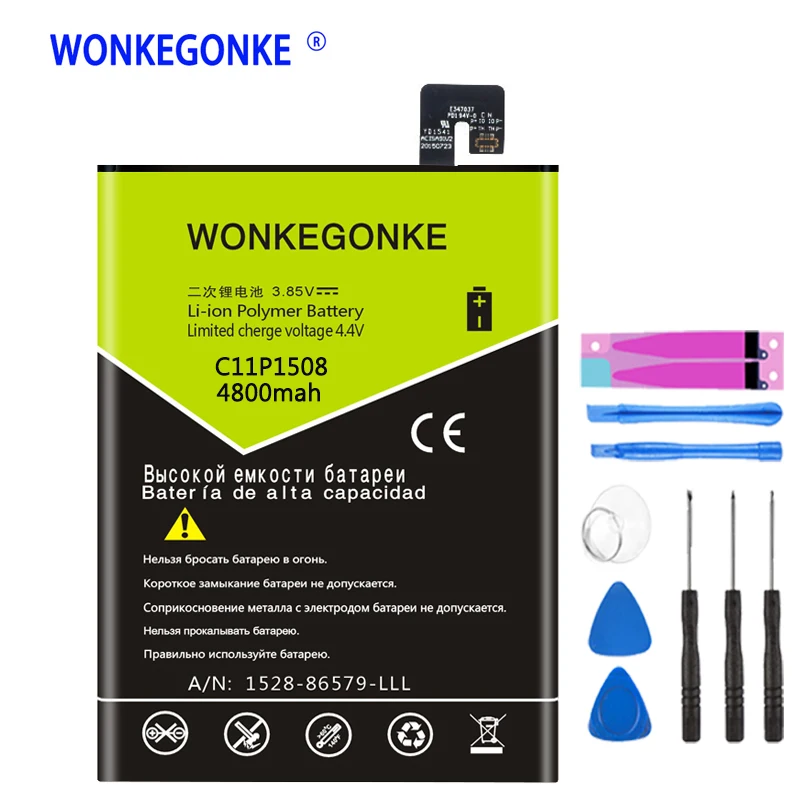 Аккумулятор WONKEGONKE C11P1508 для Asus Zenfone Max 5000 5000Z ZC550KL Z010AD Z010DD C550KL Z010DA|Аккумуляторы