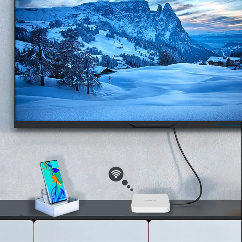 ТВ-приставка с сетевым проигрывателем 4K домашняя приставка дистанционным
