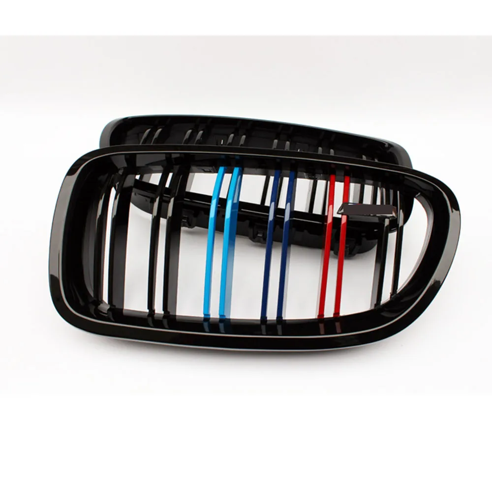 2 slat M coor решетка для BMW 5 серии F10 F18 M5 стиль почек передний бампер гоночный гриль