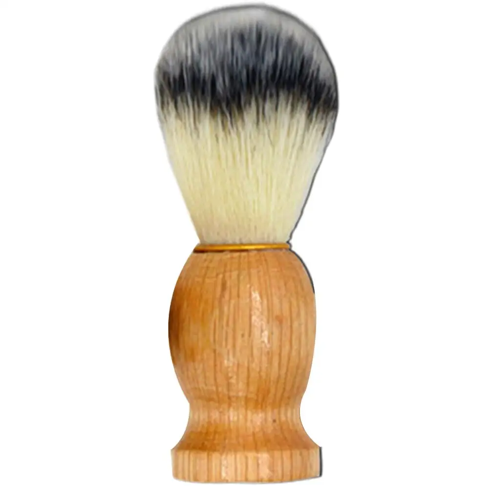 Новинка Мужская портативная мягкая щетка для бритья с деревянной ручкой и