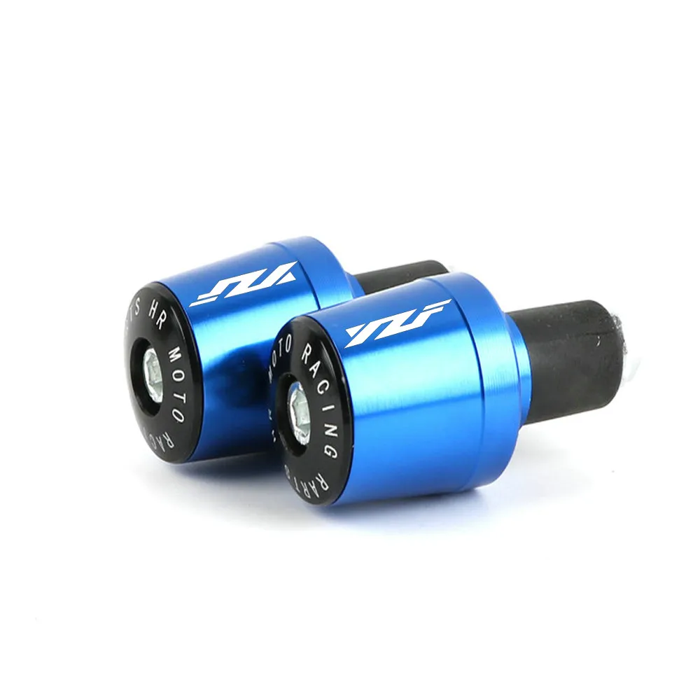 Blue 7/8 ''22 мм мотоциклетные ручки для YAMAHA YZF R1 R3 R6 R25 YZF1000 мото рукоятка ручки конец веса шапки вилка слайдера - Цвет: Blue