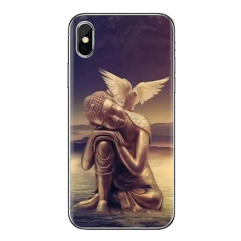 For Huawei G7 G8 P7 P8 P9 P10 P20 P30 Lite Mini Pro P Smart Plus 2017 2018 2019 Soft Transparent Shell Covers Buddha Bless You |