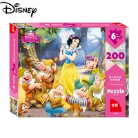 original disney jigsaw puzzle mickey paper boxed childrens educational toys frozen princess 200 pieces