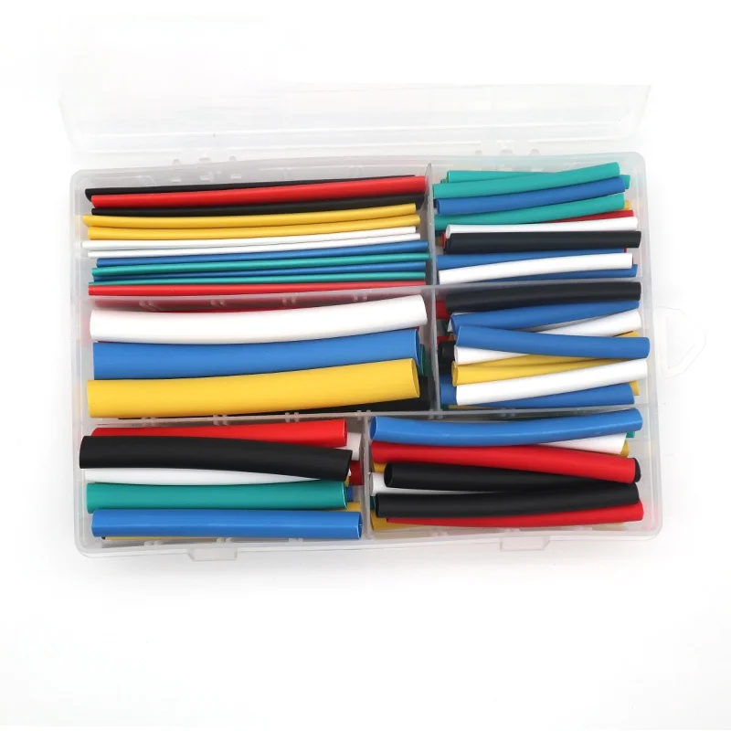 

102pcs Heat Shrink Tube kit Shrinking Assorted Polyolefin Insulation Sleeving Heat Shrinkable Electrical Wire Wrap Cable 3:1