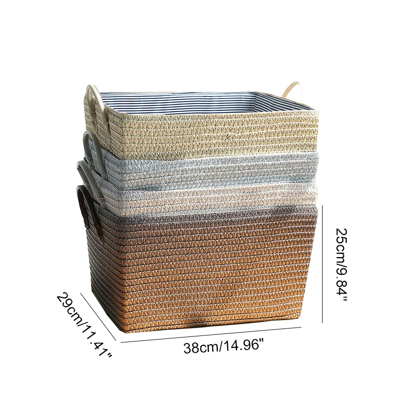 

Storage Basket Japanese Style Simple Hamper Storage Basket Storage Basket Finishing Basket Large Size Clothes Basket Toy Basket
