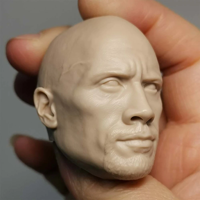 Масштаб 1/6 специальная голова Dwayne Johnson Неокрашенная подходит для фигуры 12 дюймов -