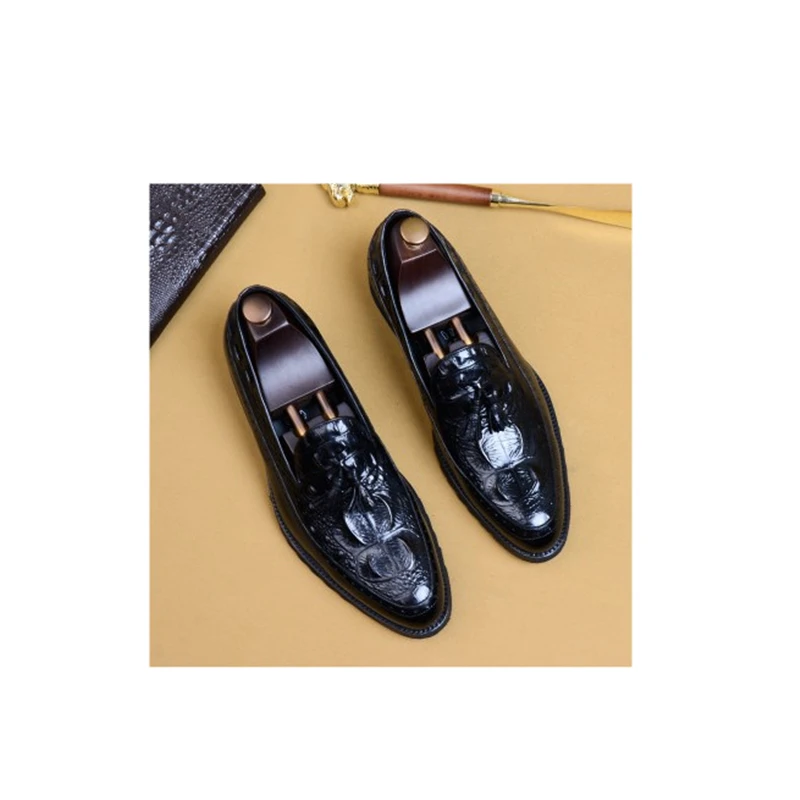 Мужские модные черные туфли Goodyear рант 2020 Новые оксфорды мужские деловые