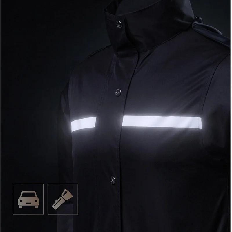 Модный безопасный светоотражающий дождевик комплект дождевых брюк с разрезом