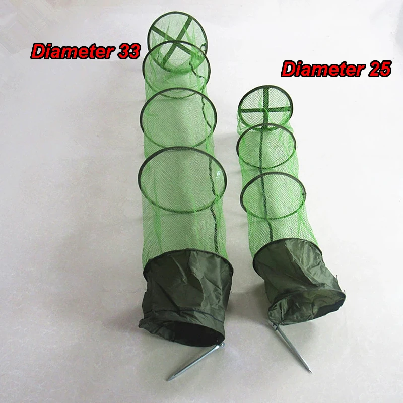 Складная портативная рыболовная сеть Диаметр 25 см и 33 нейлоновые рыболовные сети