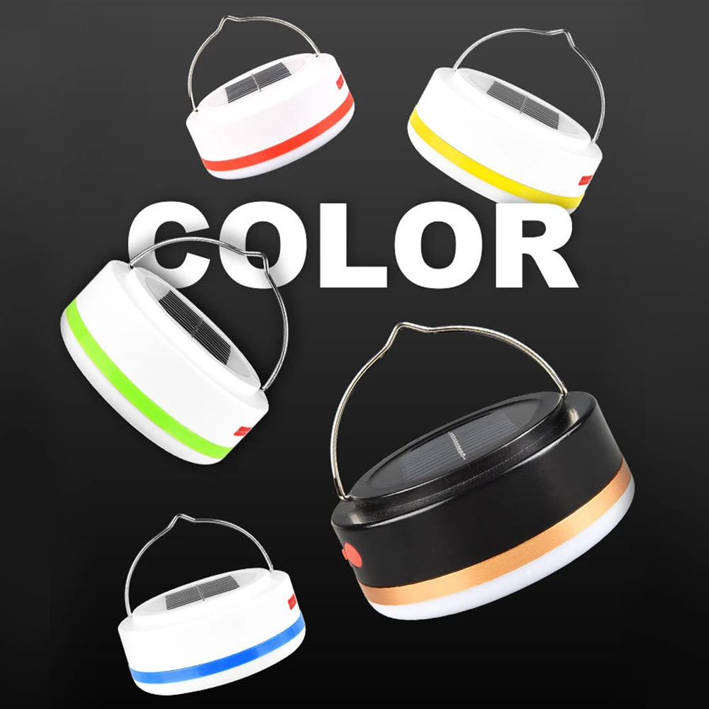 

Solar Charge Lantern Rechargeable LED Bulb Lamp Remote Control Portable Emergency Night Market Light for Outdoor Camping