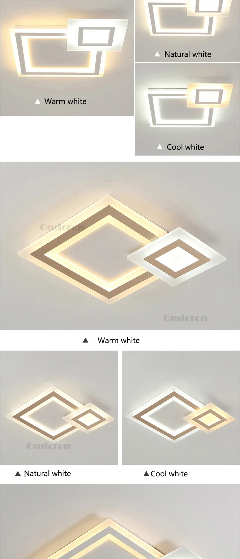 Белый современный Led люстра освещение для спальни, гостиной, столовой, акриловые блеск lampadario Потолочная люстра