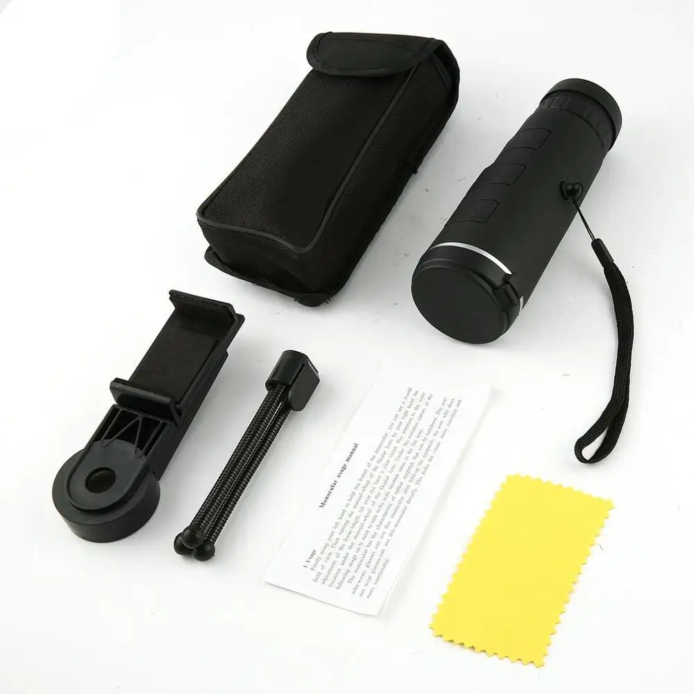 

Powerful Monocular Long Range 1000m Telescope 40X60 Spyglass Zoom HD Hunting Optics Scope Clip Tripod Outdoor Portable Telescope