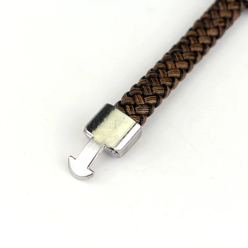 

Anime Attack On Titan Bracelet Men Weave leather Bracelet Attack Wings Shingeki Cosplay Bracelet Wristband Hasp Chain Wristlet