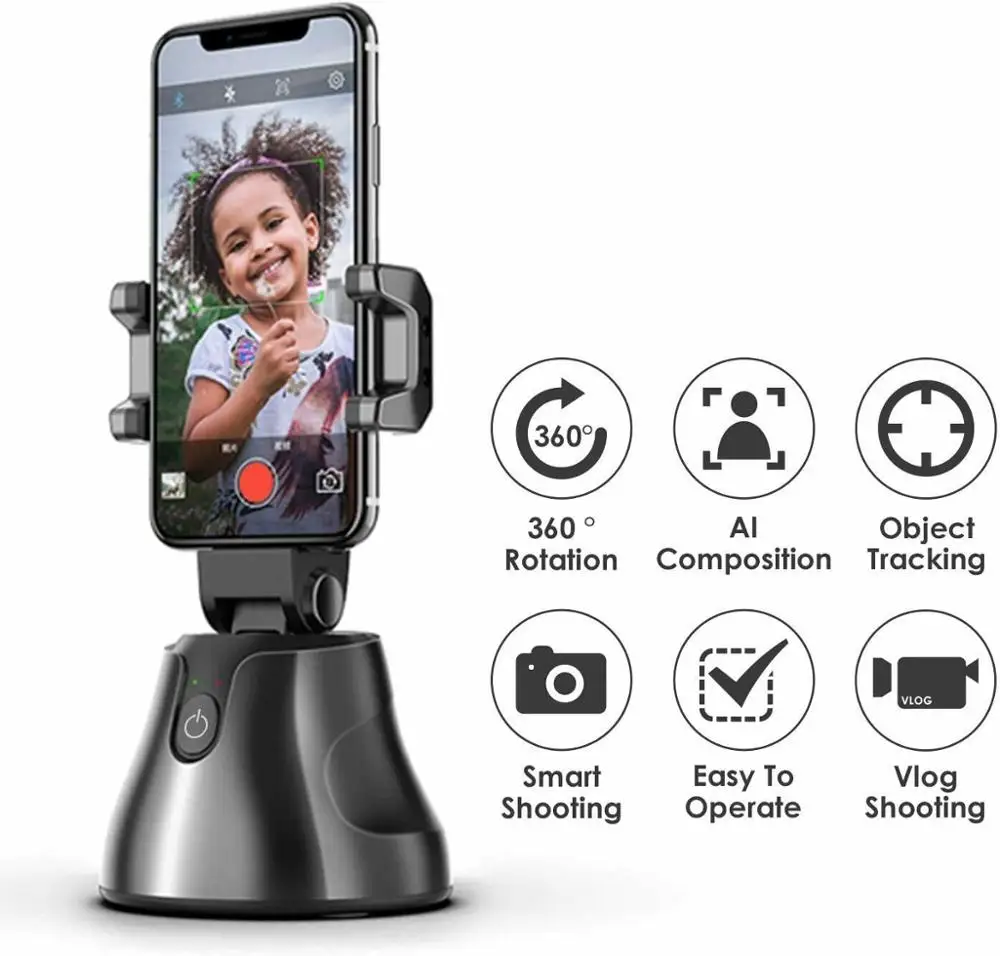 

360° Rotation Face Tracking Smart AI Gimbal Personal Robot Cameraman