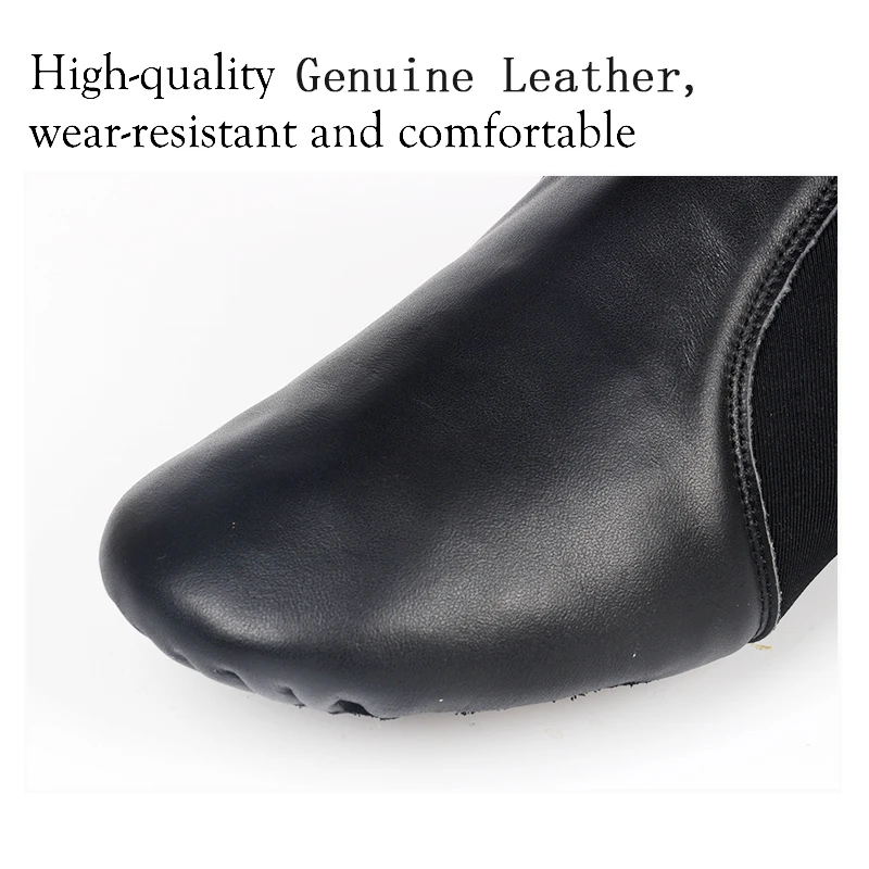 DKZSYIM Women Jazz Sneakers Genuine Leather Dancing Shoes for Men Adult Kids Girls Black sports Boots Jazz Dance Excercise Shoes