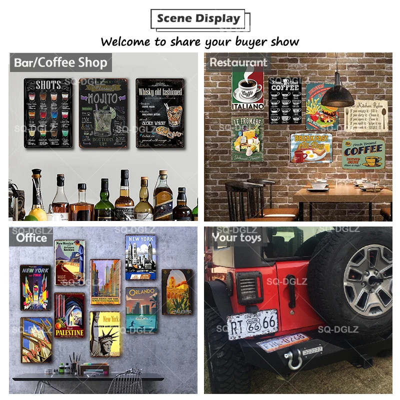 [SQ-DGLZ] ZOMBLE ZONE Metal Sign Plaque Vintage Pub Bar Decor Tin Plate Danger Poster Art Painting Wall Sticker | Дом и сад