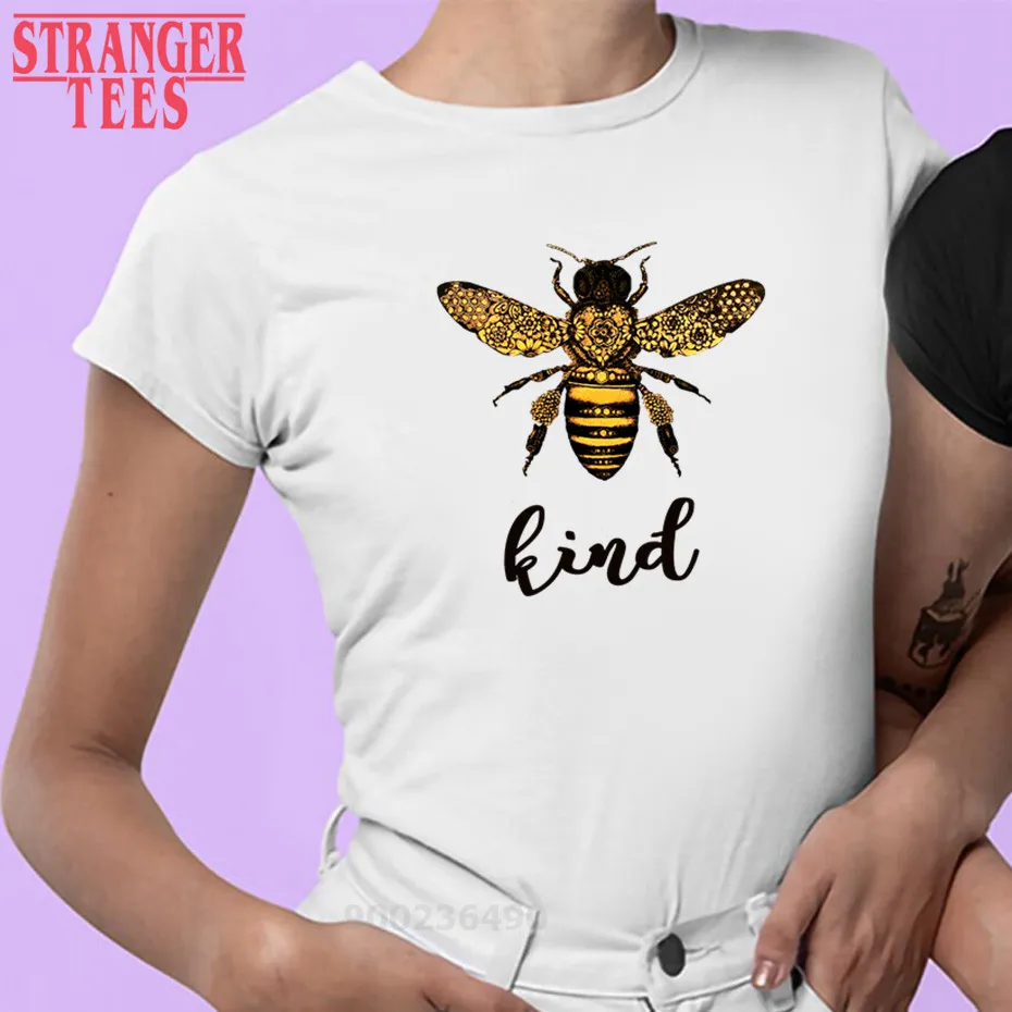 

Женская футболка с принтом пчелы, футболка из хлопка и полиэстера с коротким рукавом, лето 2020