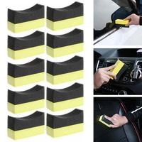 10 pcs car professional tyre tire dressing applicator foam sponge pad wholesale curved v2c7
