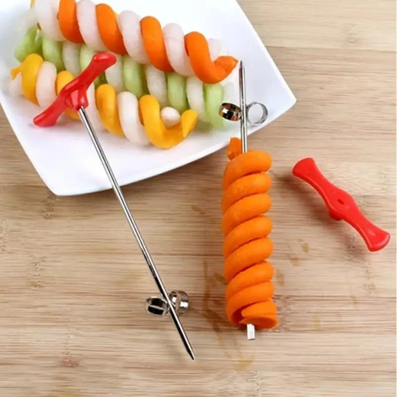 Spiral Screw Slicer Cutter Spiralizer Kitchen Tools Vegetables Knife Potato Carrot Cucumber Salad Chopper Cocina Home | Дом и сад